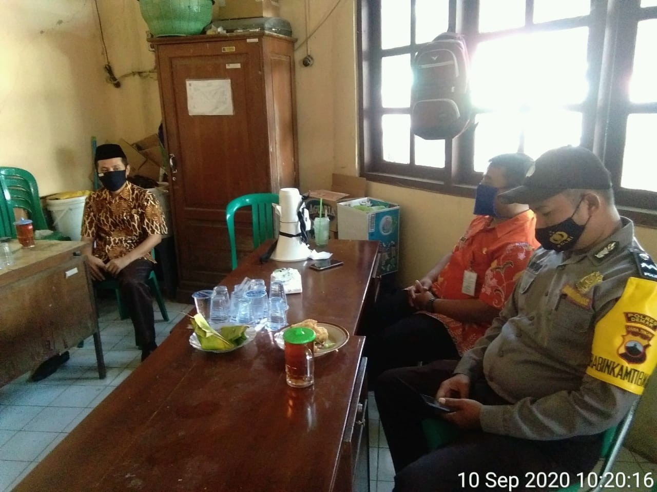 Rakor Menindak Lanjuti Perusakan Pagar Bambu Pasar  Wonosalam Di Kantor Pasar  Wonosalam