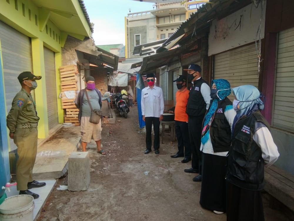 Kegiatan Rutin Penjagaan  Pembatasan Kegiatan Masyarakat dan  Apel Pagi Pasar Gebang UPTD Paswil I