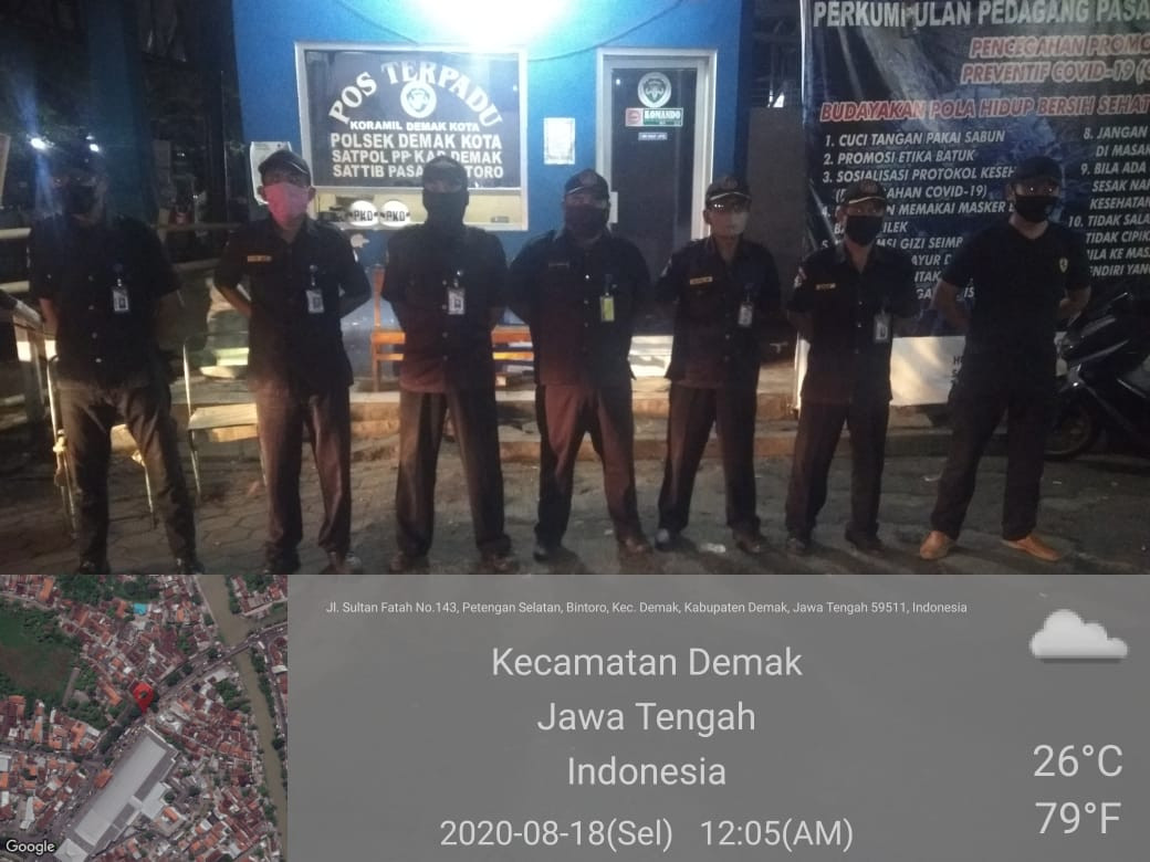 Suasana Pasar Krempyeng Bintoro Selasa 18 Agustus 2020