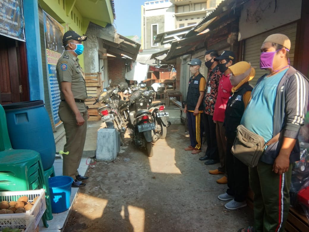 Apel Pagi Dan Penjagaan Pasar Pencegahan Penularan Covid-19 Di Pasar Gebang Minggu 27 September 2020