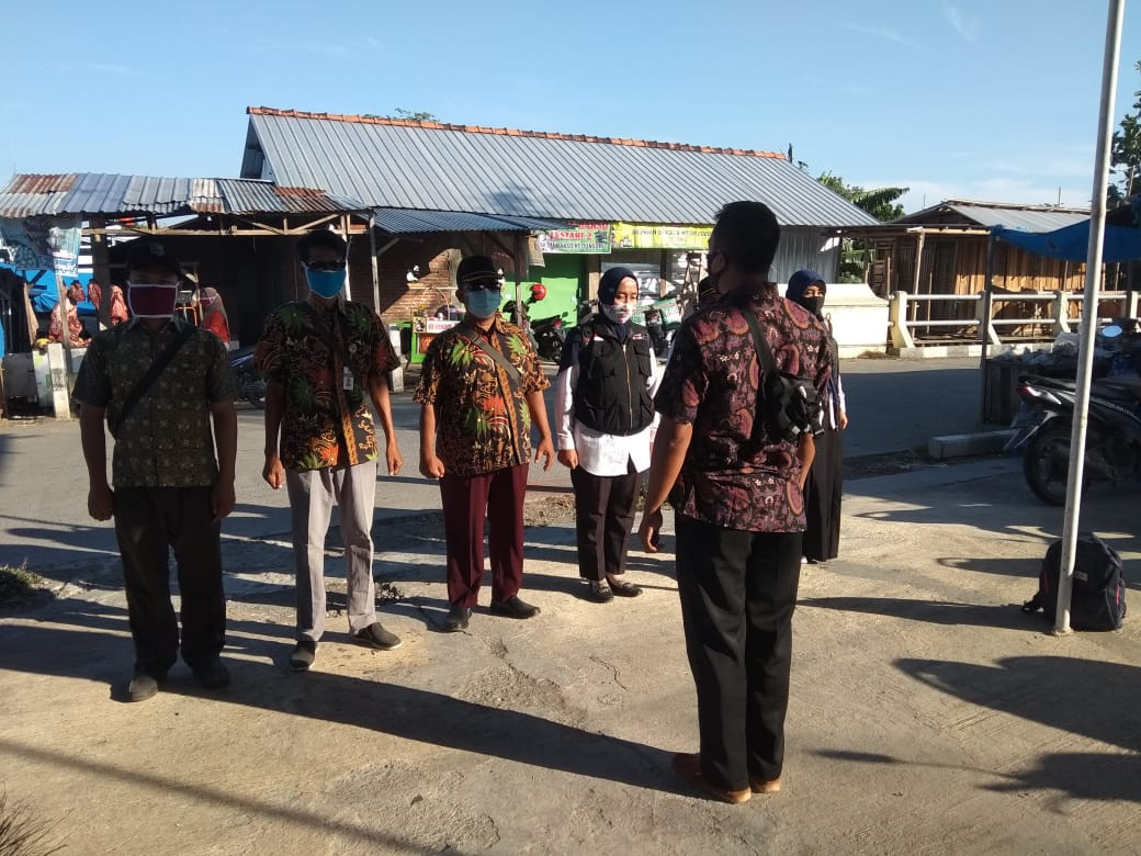 Apel Pagi Pasar Kabupaten Demak Dan Penjagaan Protokol Kesehatan  Di Pasar Wonopolo Selasa 29 Septem