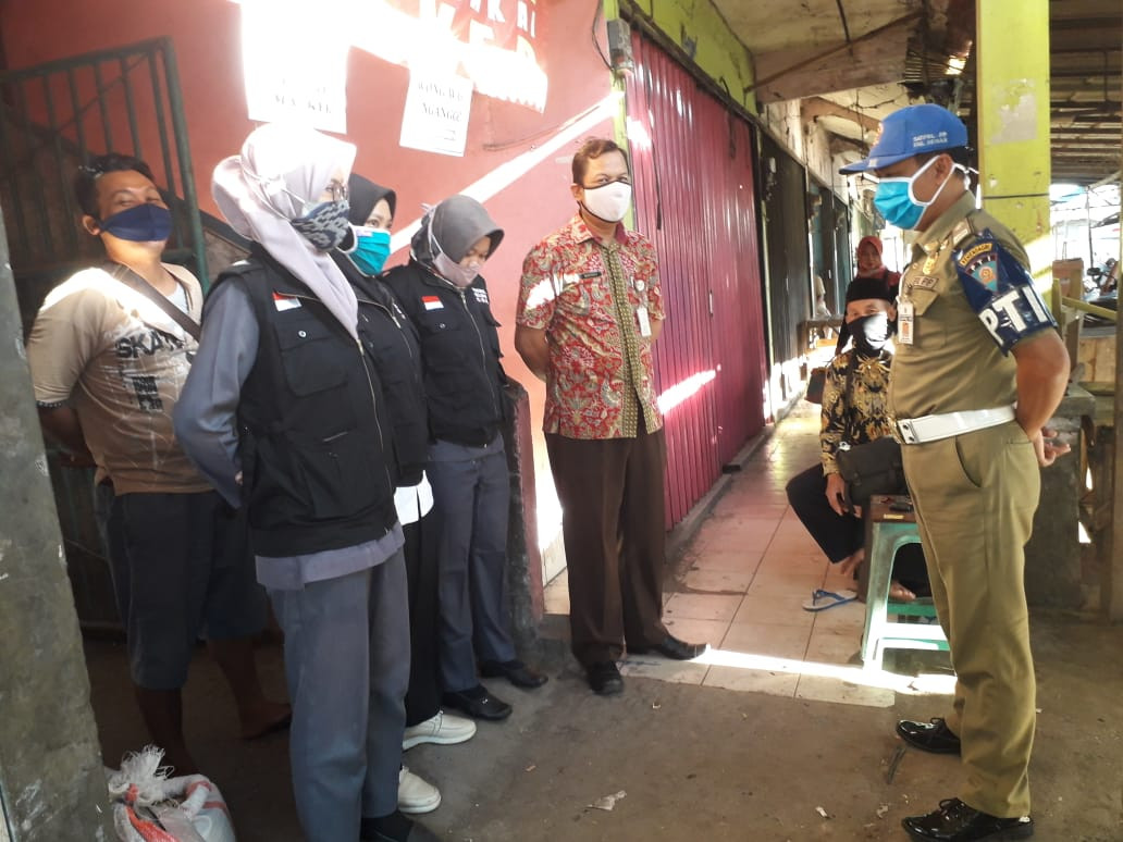 Apel Pagi Pasar Kabupaten Demak Dan Penjagaan Protokol Kesehatan  Di Pasar Gajah  Selasa 29 Septembe