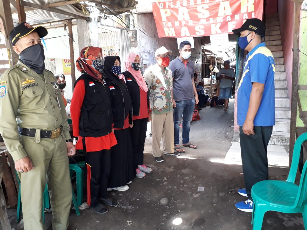 Apel Pasar Serta Pemberitahuan Ke Pedagang Di Pasar Gajah Tentang Pembatasan Jam Operasional