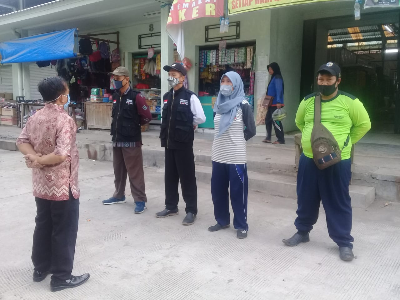 Penjagaan Pasar Kabupaten Demak Di Pasar Jebor Serta Apel Pagi Pembukaan Kegiatan Sabtu 17  Oktober 