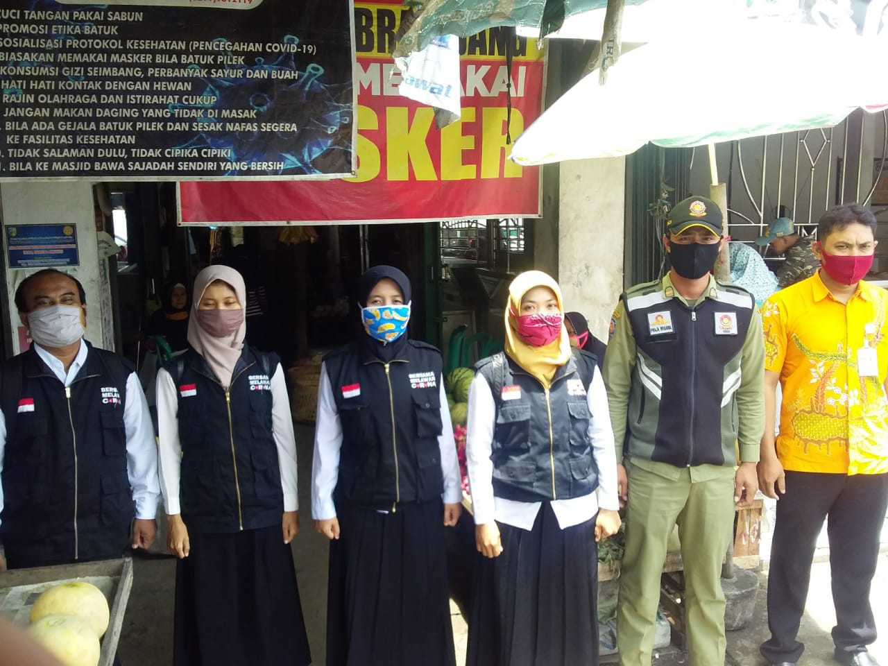 Penjagaan Pasar Kabupaten Demak Di Pasar Brambang Serta Apel Siang Penutup Kegiatan Selasa 10 Novemb