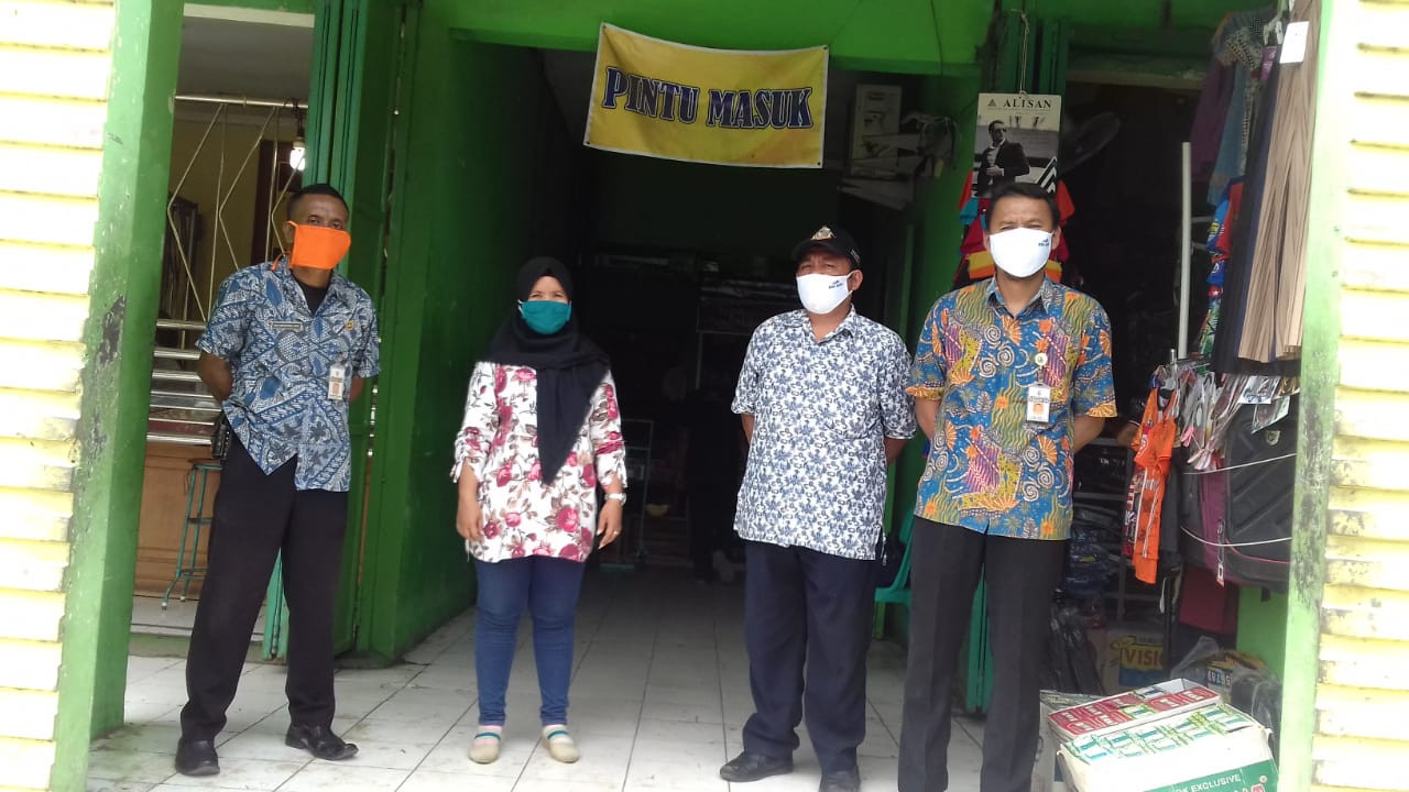 Kegiatan Penjagaan dan Apel Protokol Kesehatan  Pasar  Buyaran  UPTD  Paswil II Kabupaten Demak