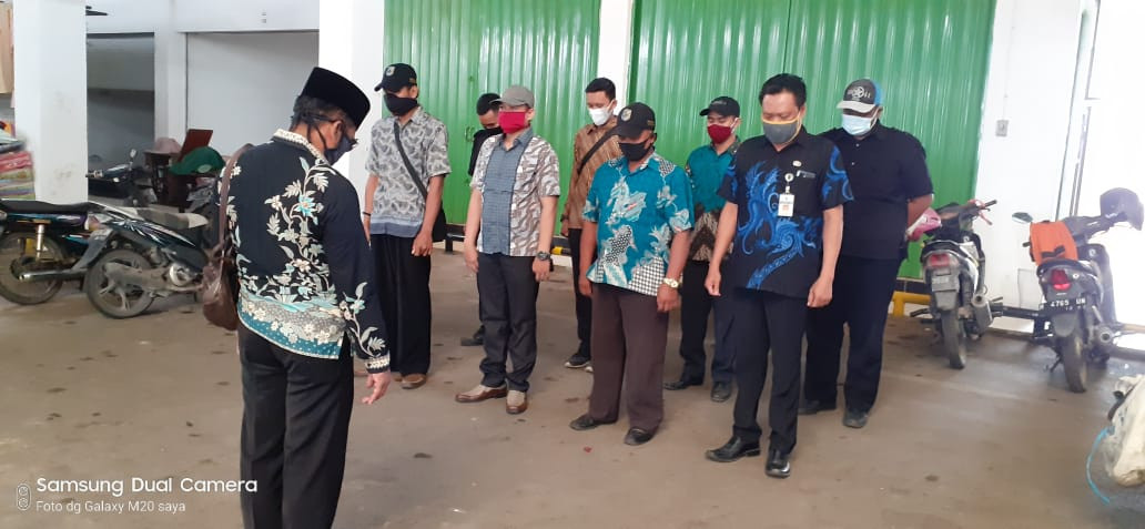 Penjagaan Pasar Kabupaten Demak DI UPTD Paswil V Pasar Mranggen Serta Apel Pagi Protokol Kesehatan 