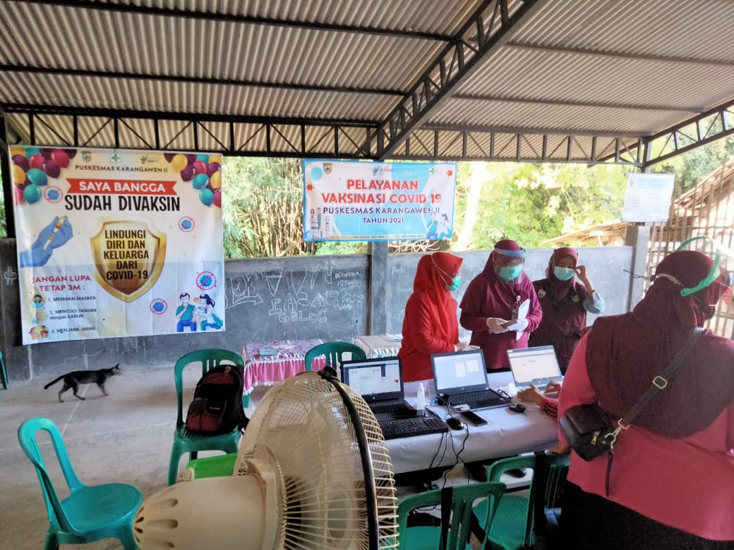 Vaksinasi Pasar Kabupaten Demak Di UPTD Paswil IV Pasar Gablok