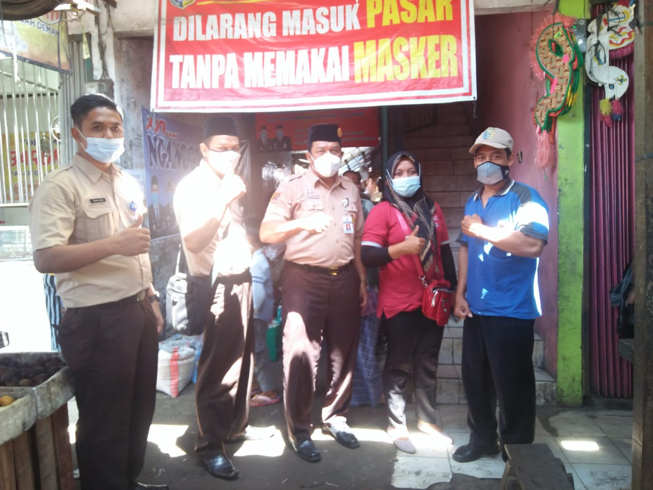 Monitoring Pemberlakuan Pembatasan Kegiatan Masyarakat (PPKM) di Pasar Rakyat (Pasar Gajah)