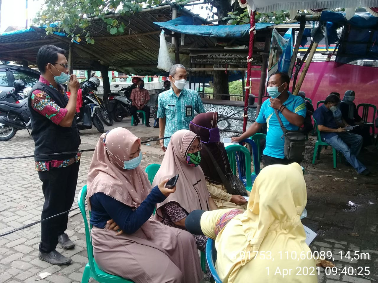 Vaksinasi Pasar Kabupaten Demak Di UPTD Paswil II Pasar Buyaran