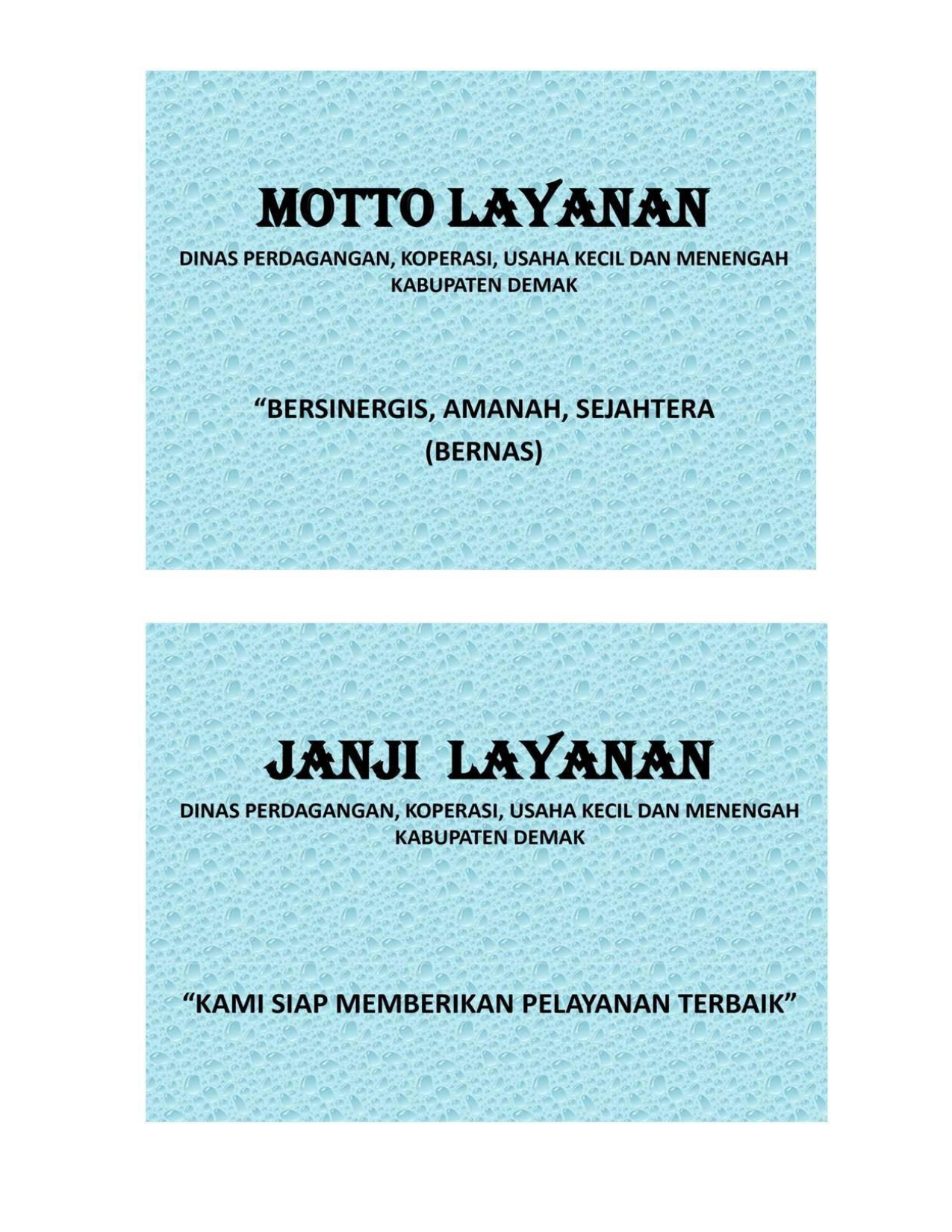 Motto Dan Janji Layanan 